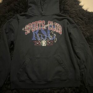 Rhude Black Sports Club Hoodie